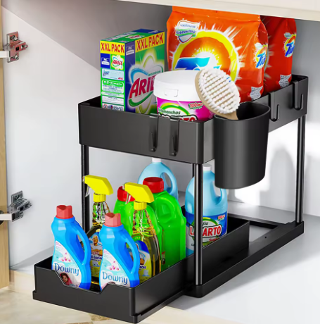 Under Sink Organizer – Multi-Purpose Kitchen & Bathroom Storage Rack